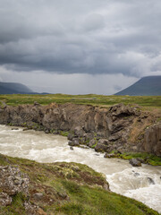The river Skjalfandafljot in Iceland