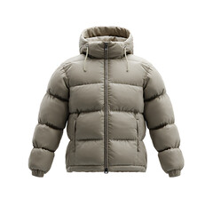 Stylish winter jacket with a hood This puffer jacket is perfect for staying warm in cold weather blending comfort and a sleek design © Felippe Lopes