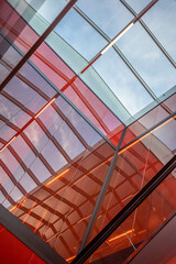 modern glass architecture in Reykjavik city in Iceland