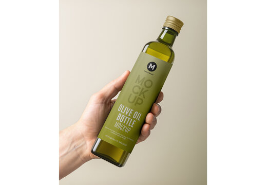 Olive Oil Bottle Mockup