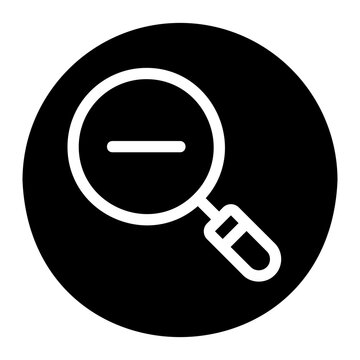 Fototapeta zoom out glyph icon