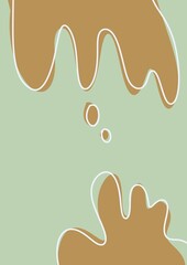 vector illustration of an abstract background with mustache