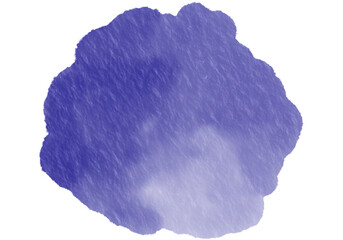 Blue Watercolor Stain Paper Texture PNG Element