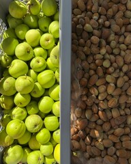 Autumn Harvest with Apples and Nuts