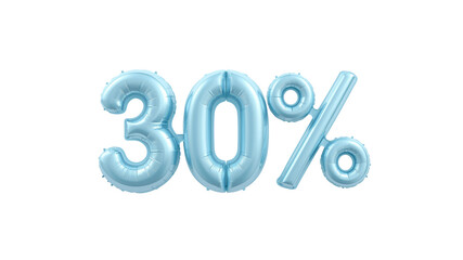 30% Off Sale - Light Blue Balloons