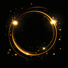 Obraz premium A circle with the glow quot in the dark