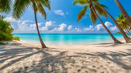 palm trees on the beach