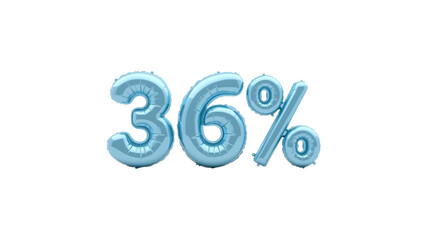 Light Blue 36% Number Balloons for Sale, Discount, Promotion