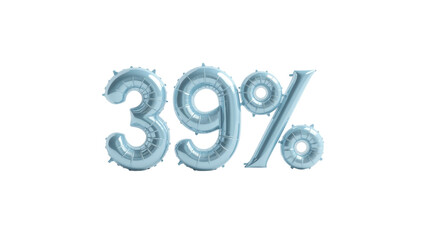 Light Blue 39% Discount Balloons, Sale Promotion, Number Balloons