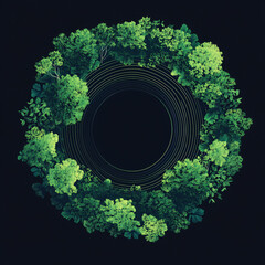 A circle with the glow quot in the dark