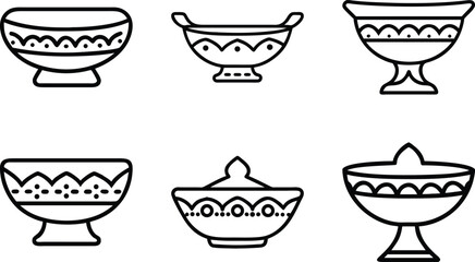 Stylish Home Decor Line Icons for Modern Interior Design Projects