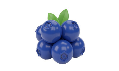 3D Blueberry Illustration