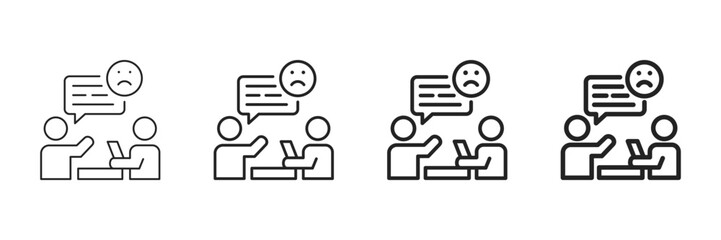 Therapy Icon Set Different Line Style Collection 
