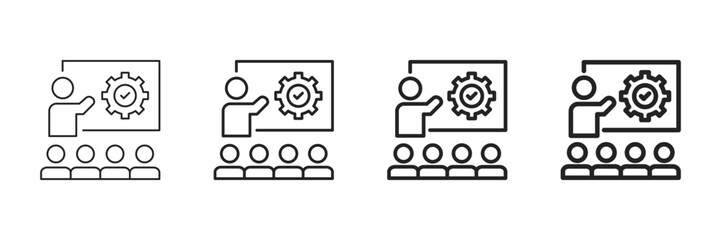 Workshop Icon Set Different Line Style Collection 