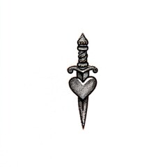 Tattoo design dagger heart