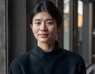 Subject at top, clear copy space below, featuring a person representing personal branding startups, Use crystal blue tones, emphasizing engaging visuals and digital marketing concepts