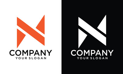 Creative m letter vector logo. nm letter vector logo