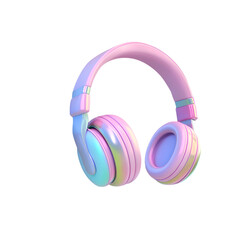 headphones on white background