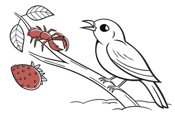 Serene Vector Landscape with Rolling Hills