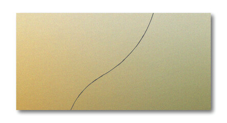 Minimal Abstract Gold and Green Gradient Background with Single Curved Line and Grain Texture