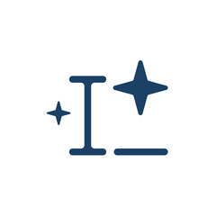 Artificial intelligence icon in flat style