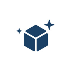 Artificial intelligence icon in flat style