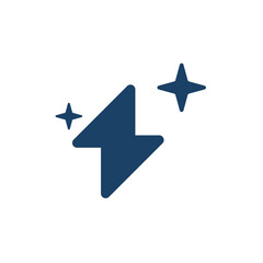 Artificial intelligence icon in flat style