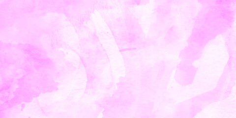 Abstract brush painted sky fantasy pastel pink watercolor background, Pink grunge background with copy space, dark pink saturated burgundy watercolor background.