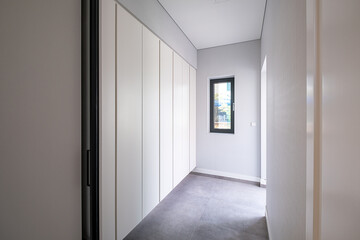 empty room with doors