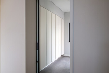 empty room with doors