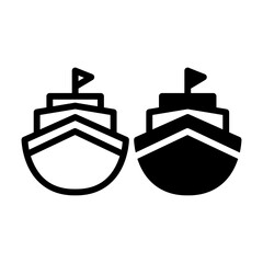ship icon and line style icon