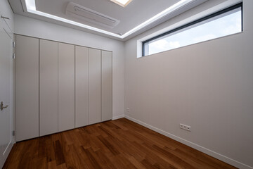 empty room with door