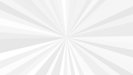 Circus background of spiral white beige rays vector illustration. Vintage radial pattern with sunbeams or starburst strip.