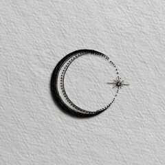 Simple moon tattoo design