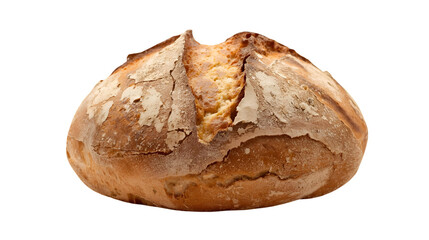 Fresh bread loaf isolated on white background for bakery food breakfast and nutrition design illustration