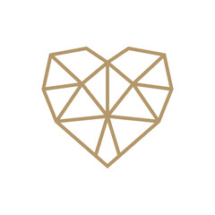 minimalist diamond logo vector, simple line icon for jewelry, gemstones, and luxury brand design illustration