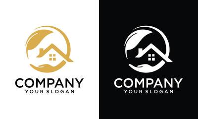 Creative Home Care logo hands design