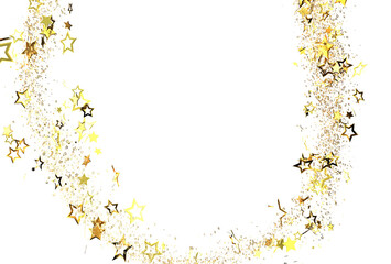 Elegant golden stars and glitter background perfect for celebration, luxury, and festive designs. Ideal for cards, invitations, and banners.