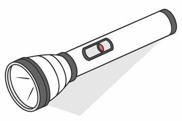 Torch light isolated on white background