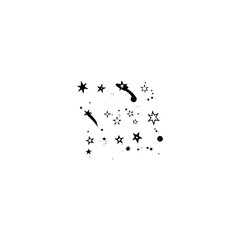 Shooting stars silhouette, Shooting stars svg, Shooting star icons, Shooting stars vector,