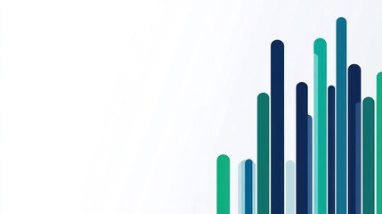 Abstract graphic design with vertical, colored bars