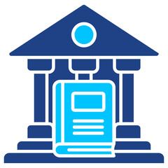 Library Bus Simple Vector Icon Collection