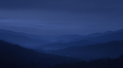 Obraz premium quiet. A majestic mountain silhouette against a twilight sky, radiating calm and natural beauty. travel magazines, destination branding, designed for outdoor magazines and nature guides.
