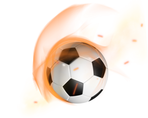 transparent flying fire fly overlay, Soccer Ball Cutout - 1