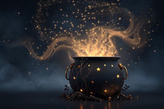 illustration of a magic pot