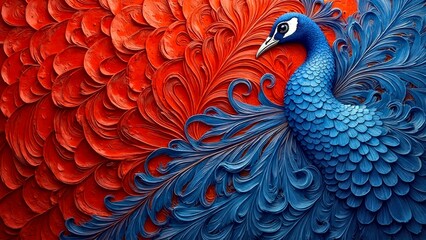 Artistic creation scenes of birds