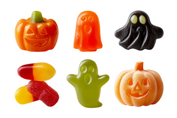 Colorful Halloween gummy candies