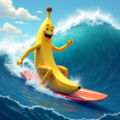 Surfer on the wave