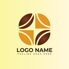 Modern Cafe logo design for business branding and identity