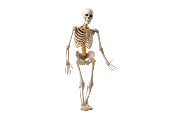 Realistic human skeleton for education